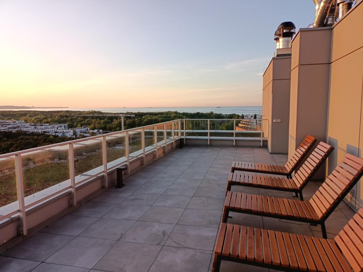 Apartament Nowoczesny apartament z widokiem na morze Gdańsk Zewnętrze zdjęcie
